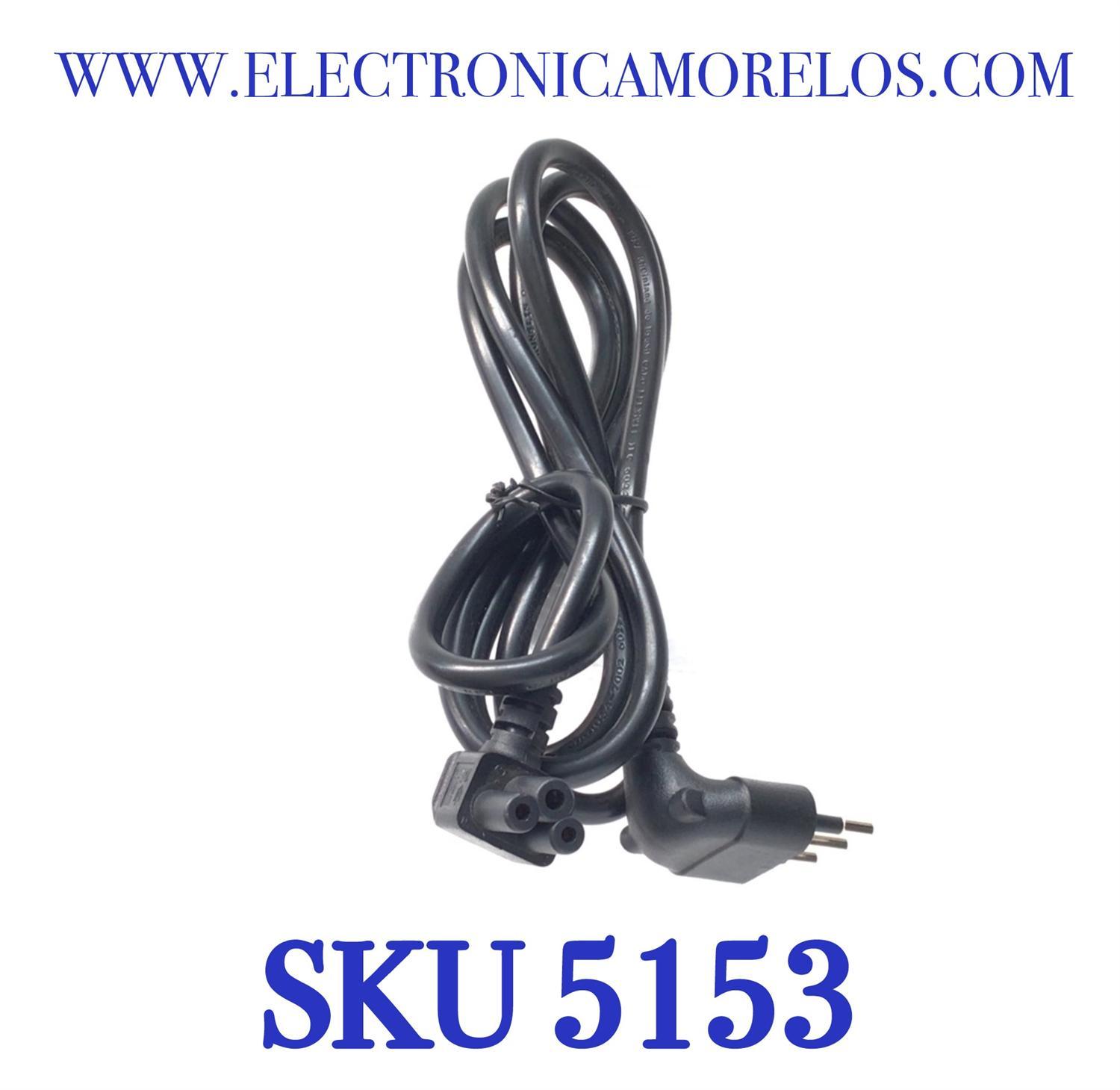CABLE DE CORRIENTE “NUEVO“ / TRIFASICO / TREBOL / MICKEY / ENCHUFE TIPO L O TIPO ITALIANO / 10 A / 16 A / 220-250 V / 3 CLAVIJAS / COMPATIBLE CON DIFERENTES DISPOSITIVOS        